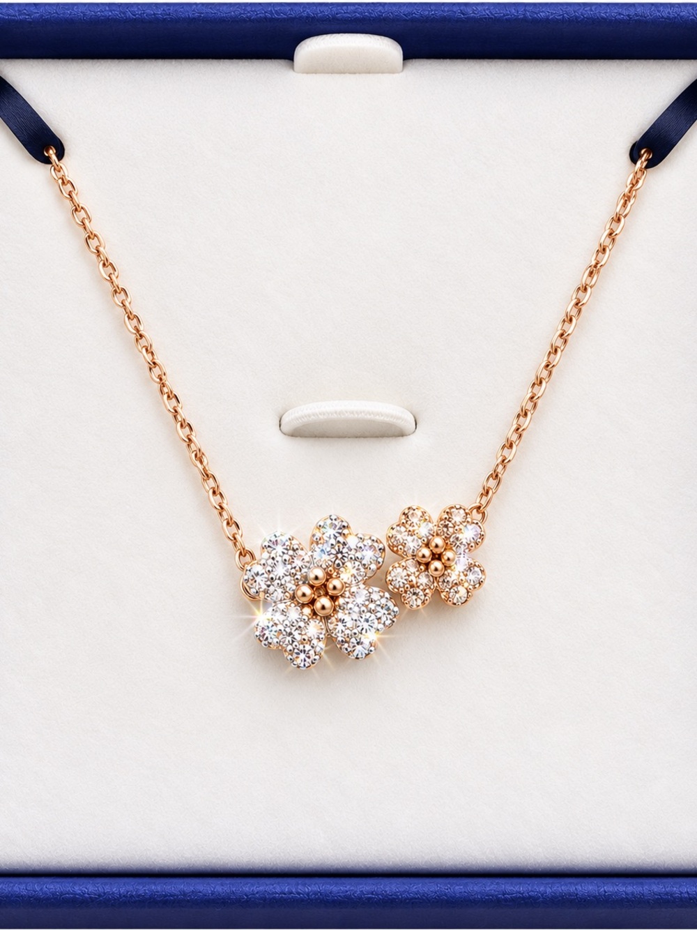 NEW Swarovski Latisha Floral Crystal Bracelet Rose Gold 5636591 Gift Box